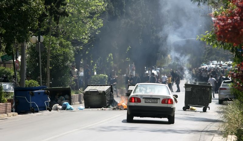 ΑΕΚ: Φωτιές στη Νέα Φιλαδέλφεια (photos)