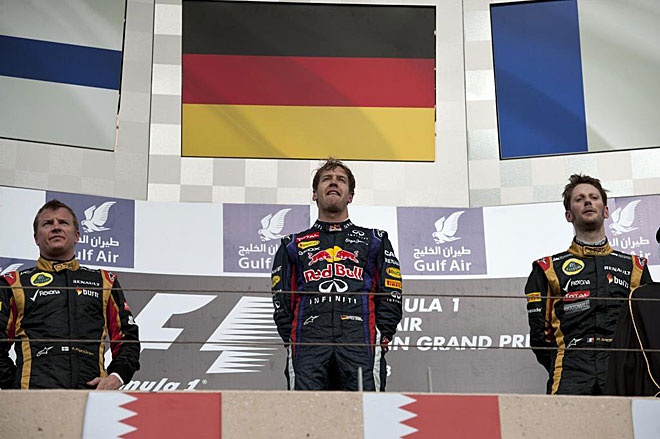 Μπαχρέιν: Τα κλικ της νίκης του Φέτελ και του «διπλού» βάθρου της Λότους (photos)