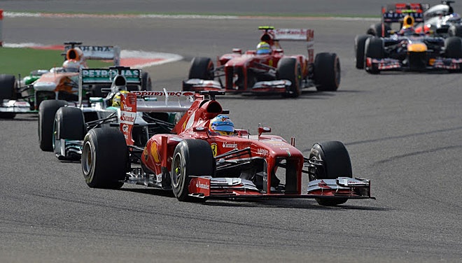 Μπαχρέιν: Τα κλικ της νίκης του Φέτελ και του «διπλού» βάθρου της Λότους (photos)