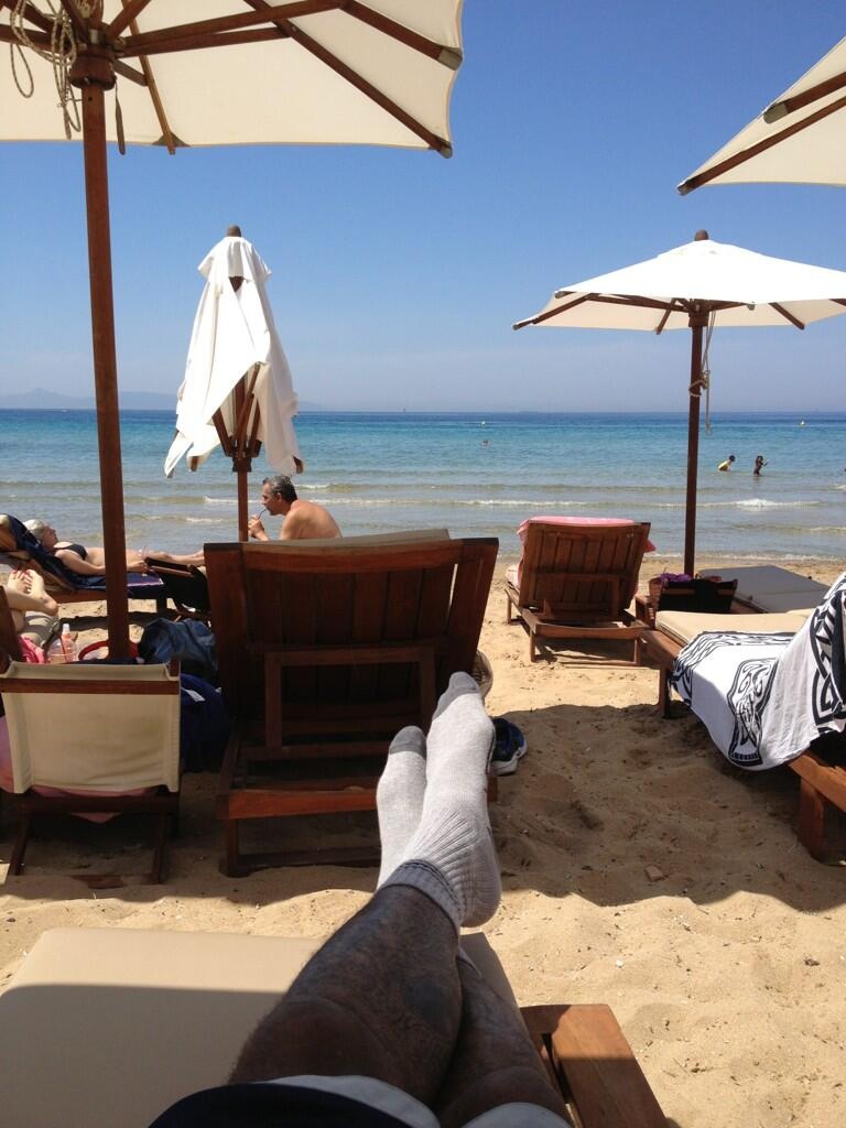 Ολυμπιακός: Στην παραλία ο Πάουελ (photos)