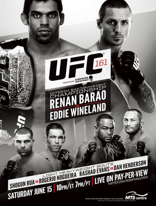 UFC 161: Πόστερ για το «Barao vs Wineland»