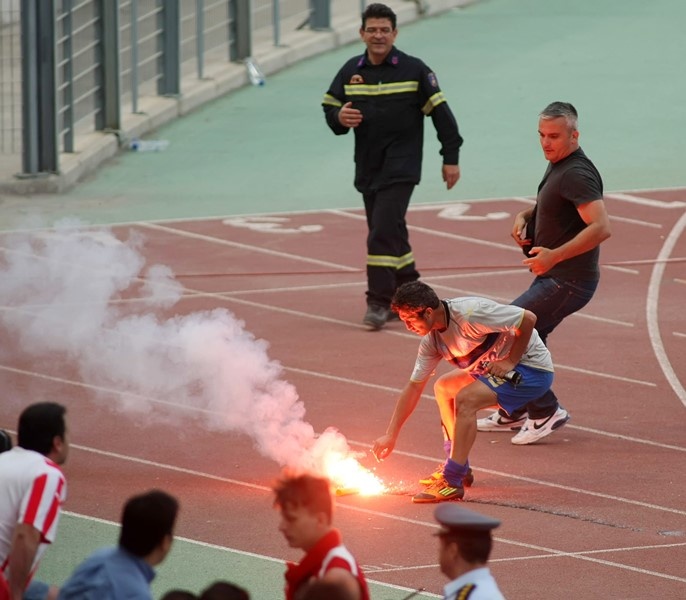 Ολυμπιακός Βόλου-Ηρακλής: Επεισόδια στο τέλος του ντέρμπι! (photos)
