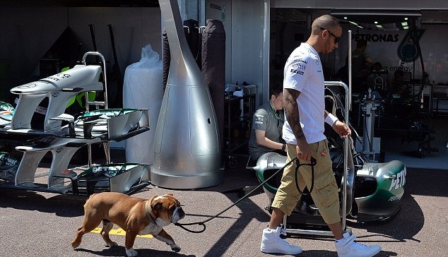 Μερσέντες: Για τζετ σκι με το μπουλντόγκ του ο Χάμιλτον! (photos)