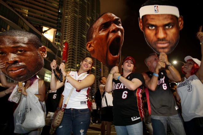 NBA: Έτσι το… έκαψαν στο Μαϊάμι για τους πρωταθλητές (photos)