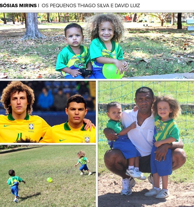 Βραζιλία: Δείτε τους… μπόμπιρες σωσίες των Νταβίντ Λουίζ και Τιάγκο Σίλβα (photos)