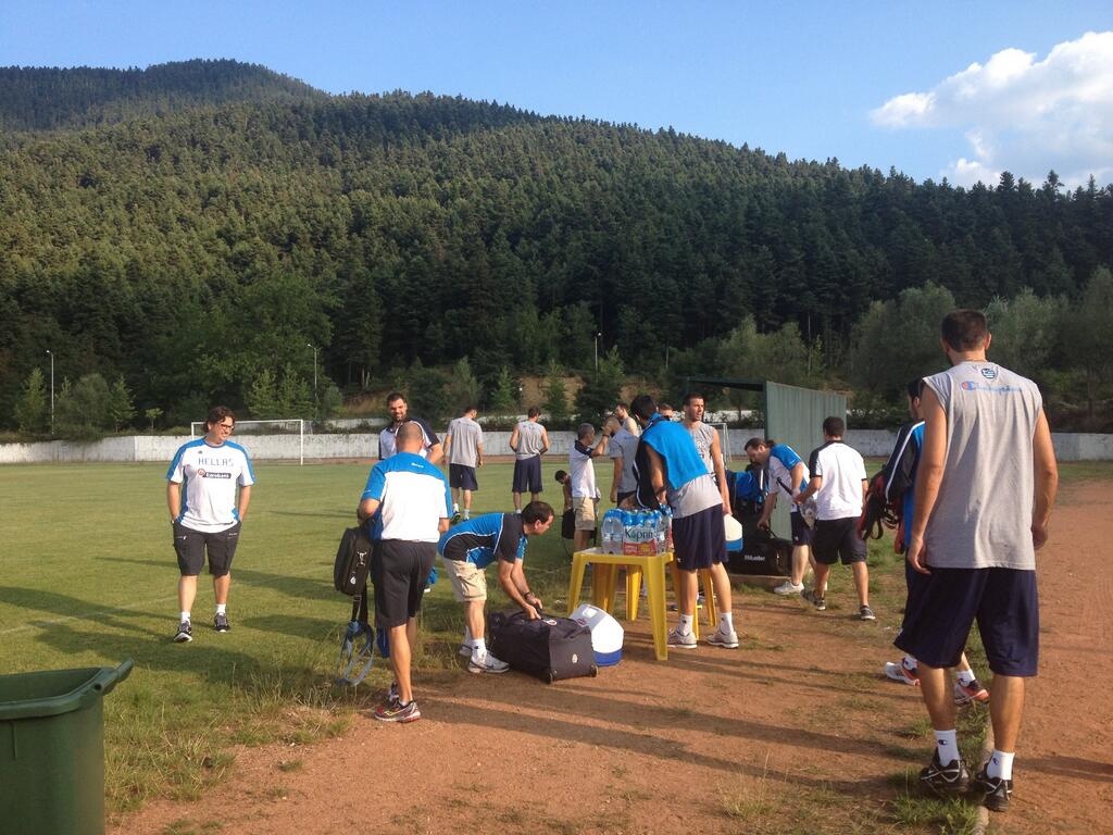 Εθνική Μπάσκετ Ανδρών: Οι πρώτες εικόνες από το Καρπενήσι (photos+video)