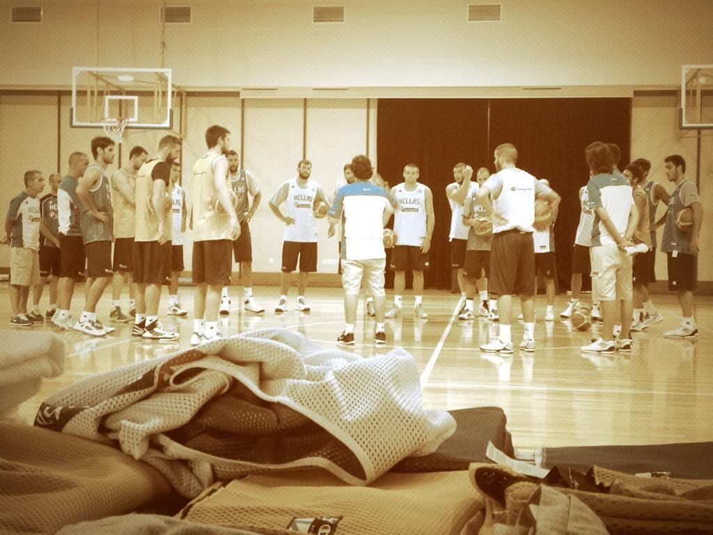 Εθνική Μπάσκετ Ανδρών: Οι πρώτες εικόνες από το Καρπενήσι (photos+video)