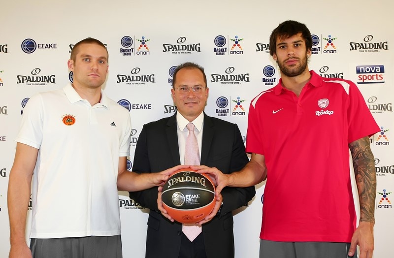 Basket League ΟΠΑΠ: Μπράμος και Πρίντεζης για τη νέα μπάλα (photos)
