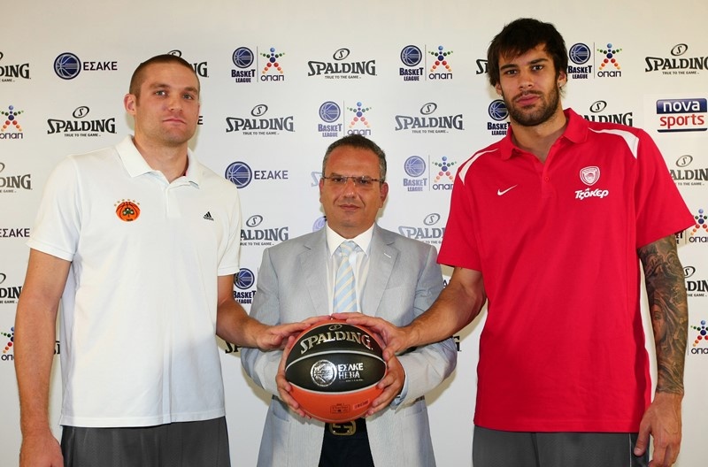 Basket League ΟΠΑΠ: Μπράμος και Πρίντεζης για τη νέα μπάλα (photos)