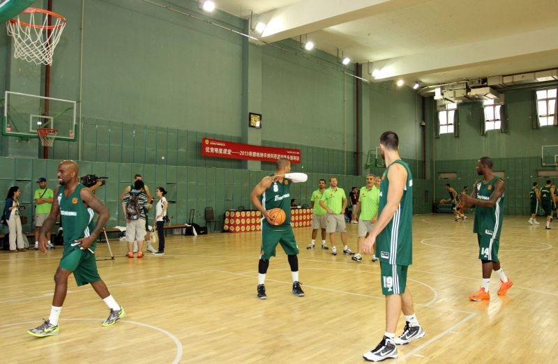 Παναθηναϊκός: Η προπόνηση στο Πεκίνο (video+photos)