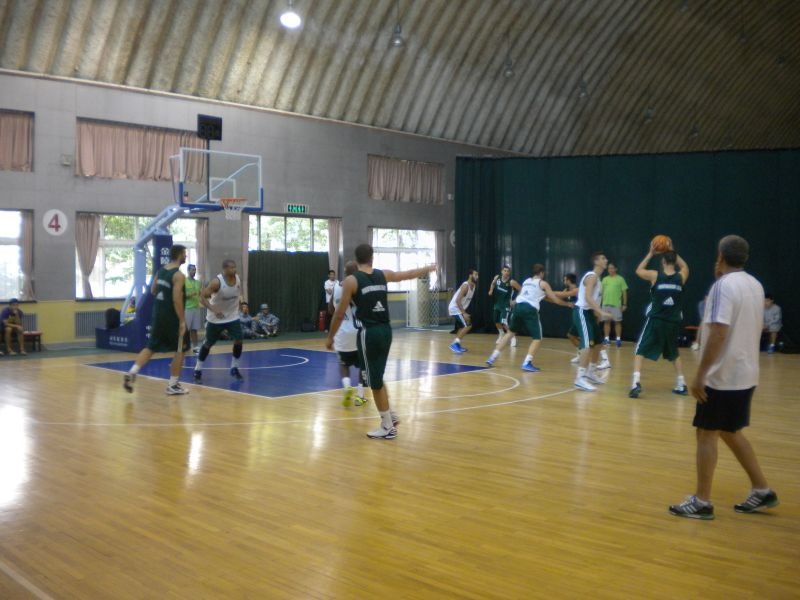 Παναθηναϊκός: Η τελευταία προπόνηση στο Πεκίνο (videos+photos)