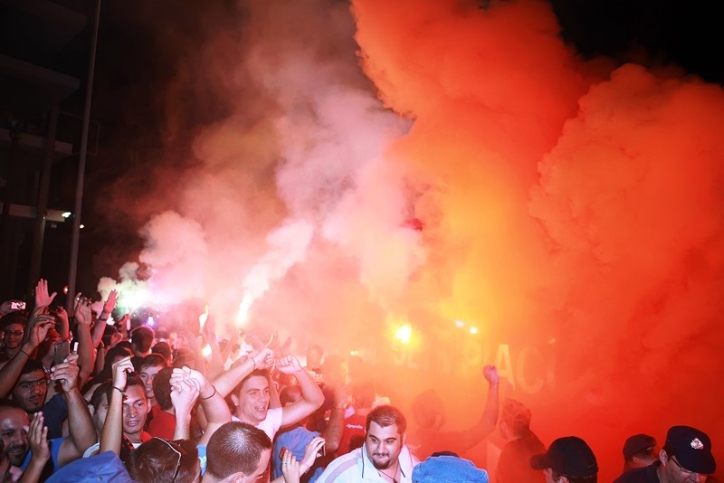 Ολυμπιακός: Αποθεωτική υποδοχή στο Αγρίνιο (photos)