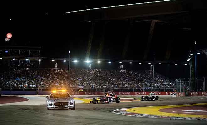 Γκραν Πρι Σινγκαπούρης: Έλαμπε στο… σκοτάδι ο Φέτελ (photos)