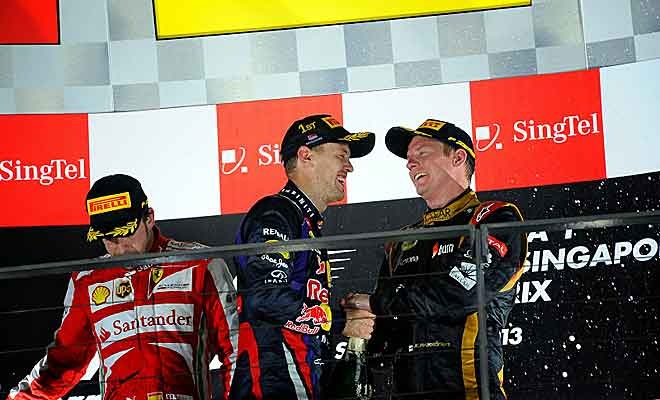 Γκραν Πρι Σινγκαπούρης: Έλαμπε στο… σκοτάδι ο Φέτελ (photos)