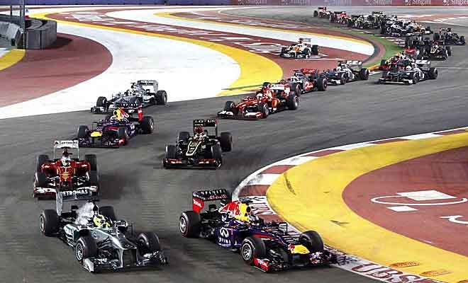 Γκραν Πρι Σινγκαπούρης: Έλαμπε στο… σκοτάδι ο Φέτελ (photos)