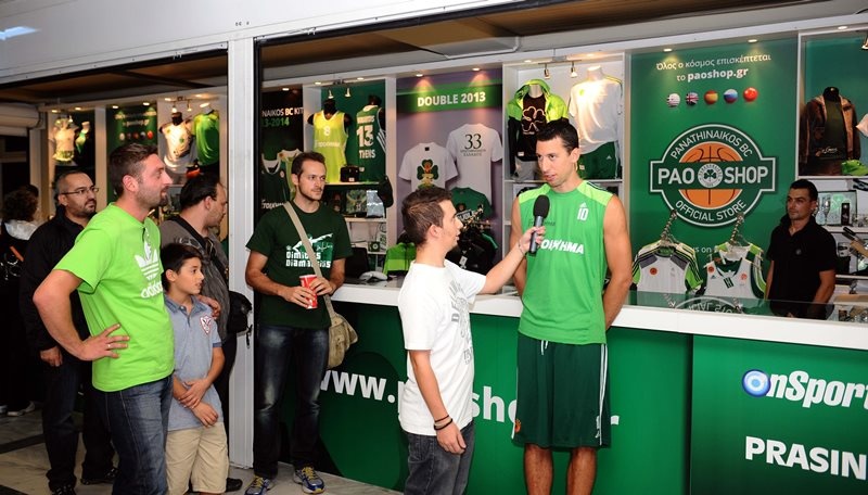 To «ποδαρικό» του Ούκιτς στο ανανεωμένο PAO SHOP (video+photos)