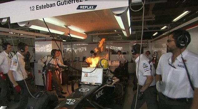 Ζάουμπερ: Στις… φλόγες ο Γκουτιέρεζ! (photos+video)