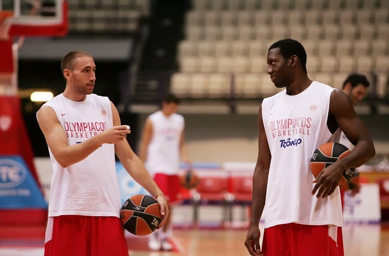Ολυμπιακός: Η προπόνηση στο ΣΕΦ (photos)