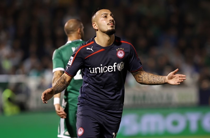 Ολυμπιακός: Ο πανηγυρισμός του Μήτρογλου (photos)