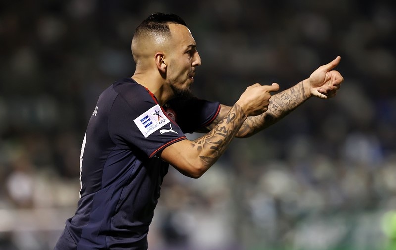 Ολυμπιακός: Ο πανηγυρισμός του Μήτρογλου (photos)