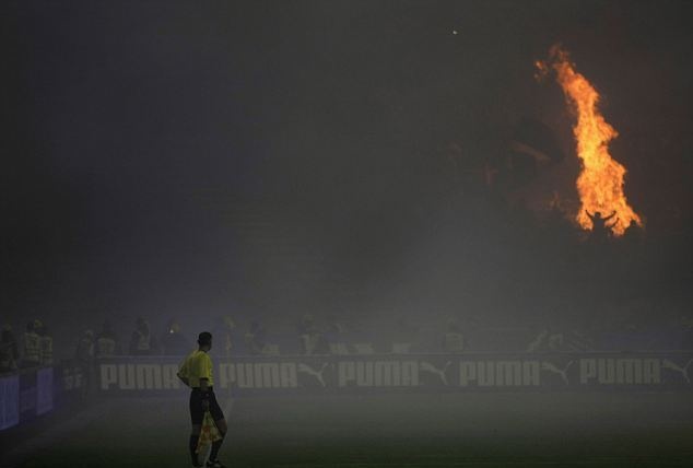 Ερυθρός Αστέρας – Παρτιζάν: Φωτιές στο Βελιγράδι (photos+video)