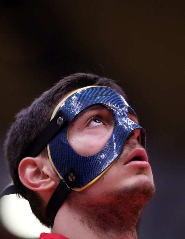 Ολυμπιακός: Ο... μασκοφόρος Παπαπέτρου (photos)