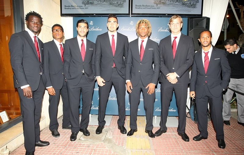 Ολυμπιακός: Στα εγκαίνια της Βrooks Brothers (photos)