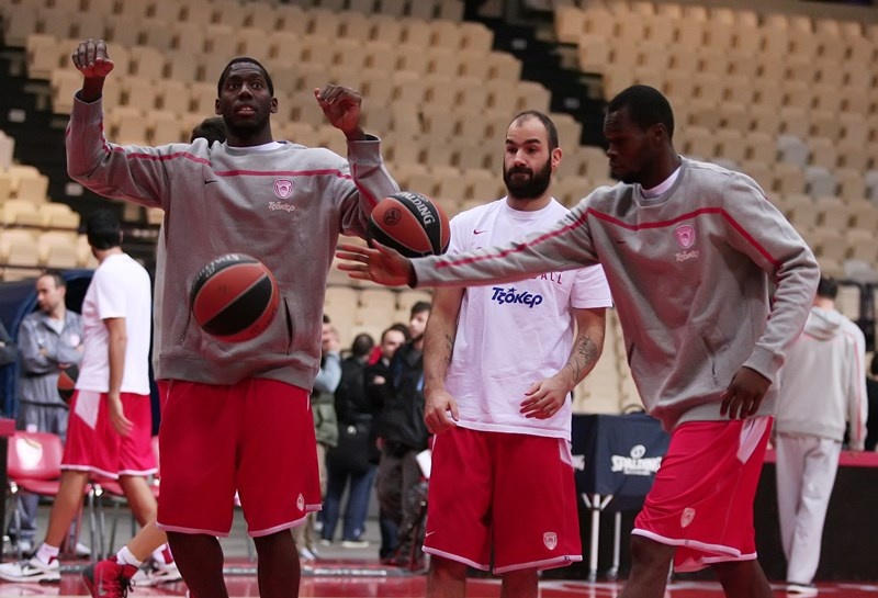 Ολυμπιακός: Η προπόνηση στο ΣΕΦ (video+photos)