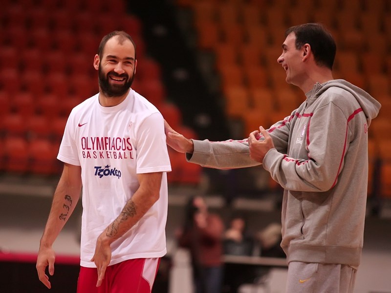 Ολυμπιακός: Η προπόνηση στο ΣΕΦ (video+photos)