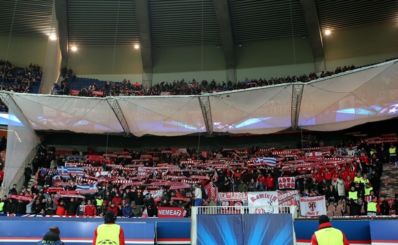 Ολυμπιακός: «Ερυθρόλευκο» το «Παρκ ντε Πρενς» (photos)