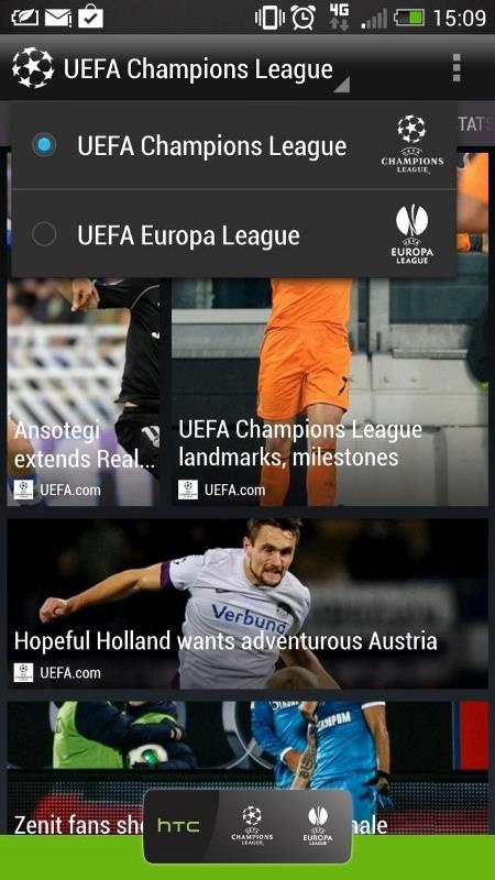 Η HTC λανσάρει τη νέα εφαρμογή Footballfeed (photos)