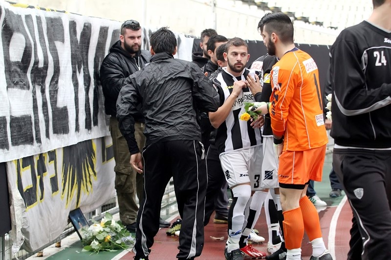 ΑΕΚ – ΠΑΟ Κρουσώνα: Τίμησαν τον Θέμη (photos)
