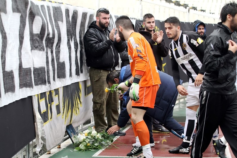 ΑΕΚ – ΠΑΟ Κρουσώνα: Τίμησαν τον Θέμη (photos)