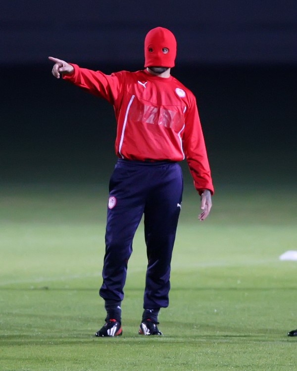 Ολυμπιακός: Νέο… πρόσωπο ο «μασκοφόρος» Μασάντο (photos)