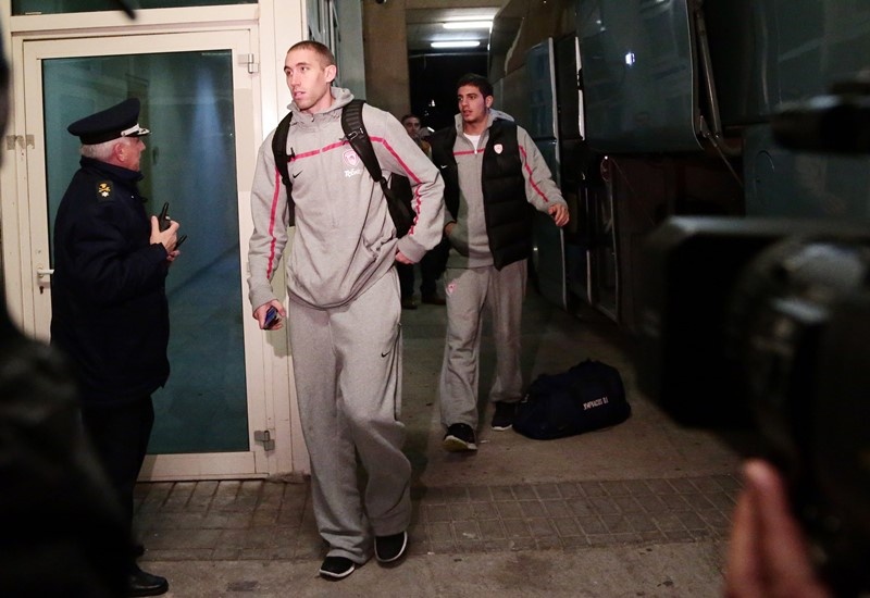 Ολυμπιακός: Η άφιξη στο ΟΑΚΑ (photos)