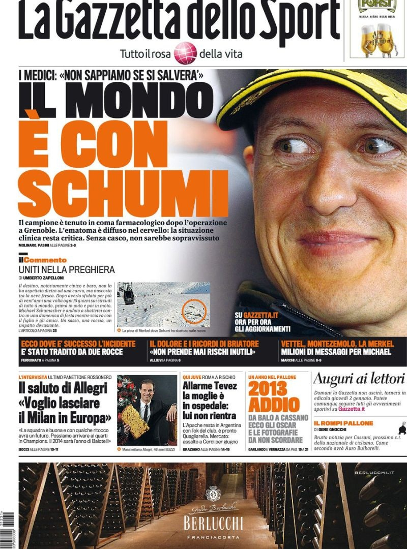 Ολος ο πλανήτης προσεύχεται για τον Σουμάχερ (photos)