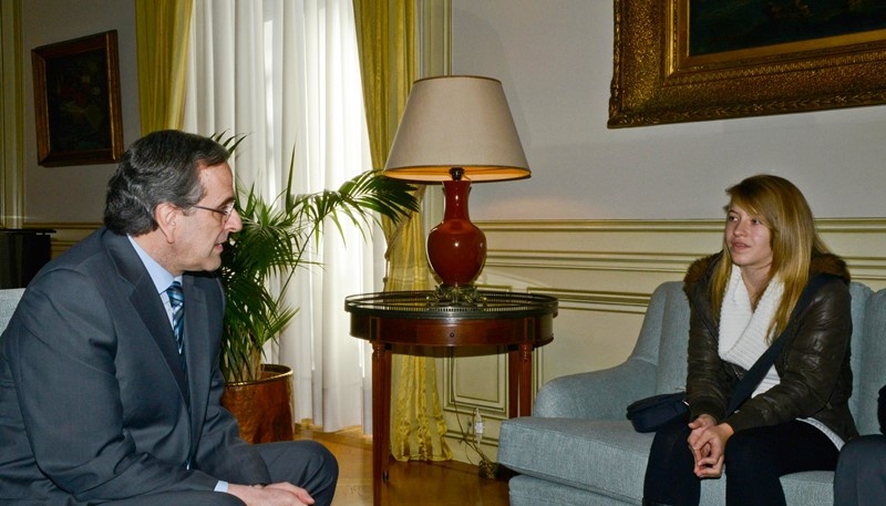 Σκάκι: Ο Σαμαράς βράβευσε την 14χρονη παγκόσμια πρωταθλήτρια, Τσολακίδου (photos)