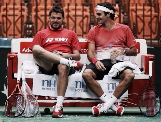 Davis Cup: Τα είπαν Βαβρίνκα – Φέντερερ (photos)