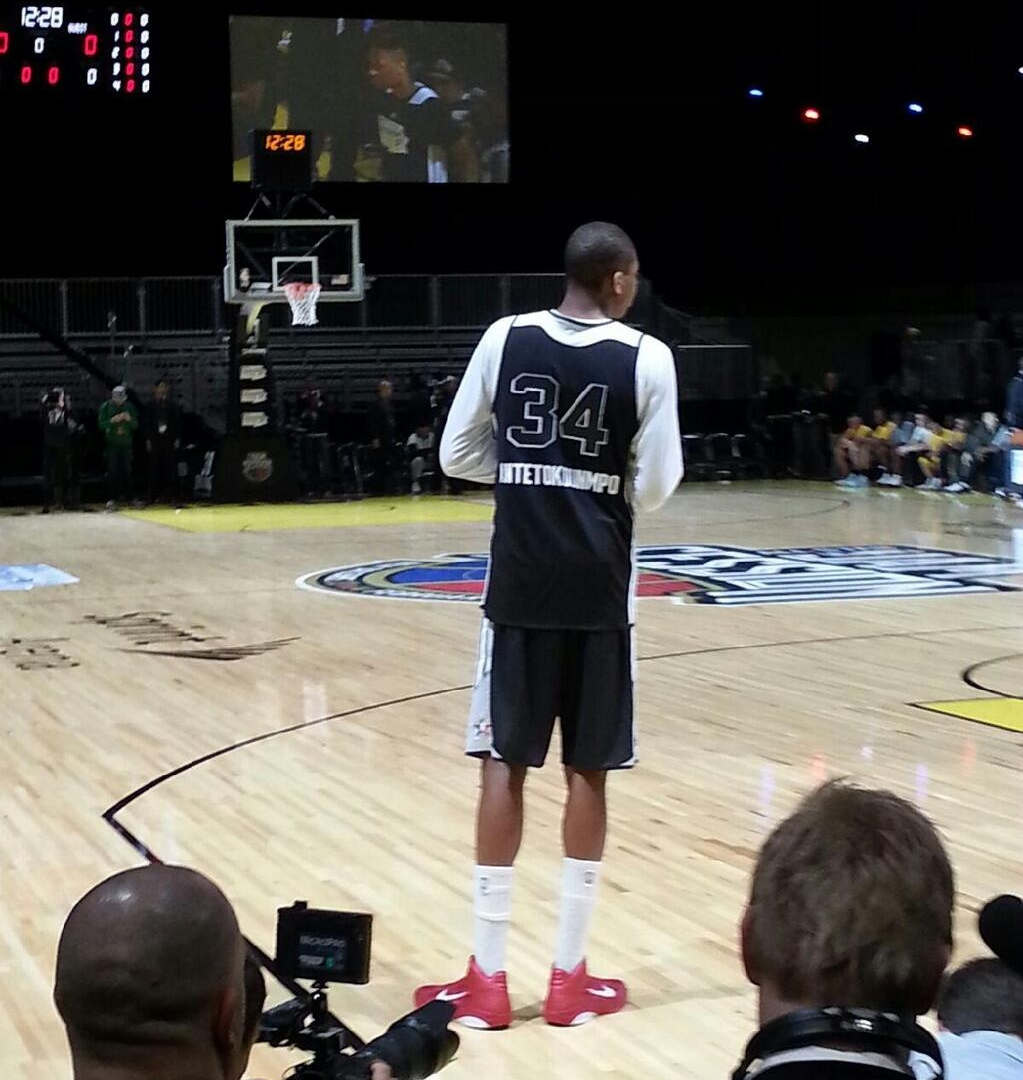 All Star Game NBA: Η προπόνηση του Αντετοκούνμπο (photos)