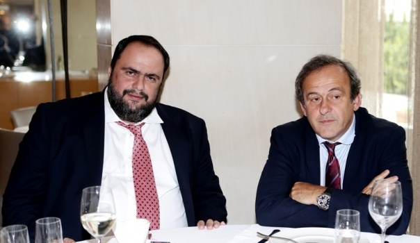 Ολυμπιακός: Τα είπαν Μαρινάκης και Πλατινί (photos)