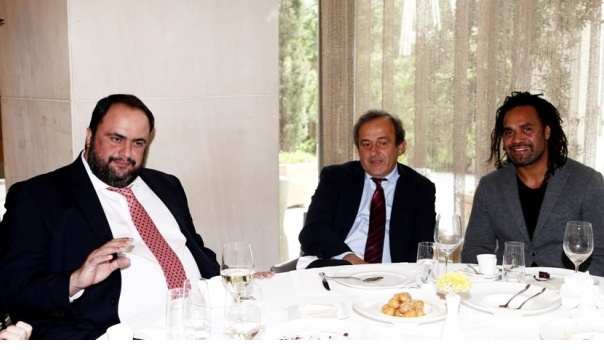 Ολυμπιακός: Τα είπαν Μαρινάκης και Πλατινί (photos)