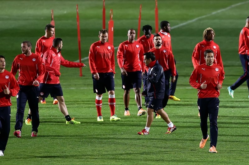 Ολυμπιακός: Έτοιμος για Μάντσεστερ (video+photos)