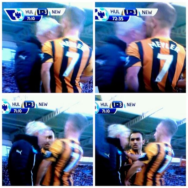 Νιούκαστλ: Έριξε κεφαλιά σε παίκτη ο Πάρντιου! (photos+video)