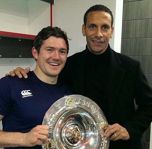 Μάντσεστερ Γιουνάιτεντ: Ράγκμπι και... selfie για Φέρντιναντ και Κάρικ (photos)