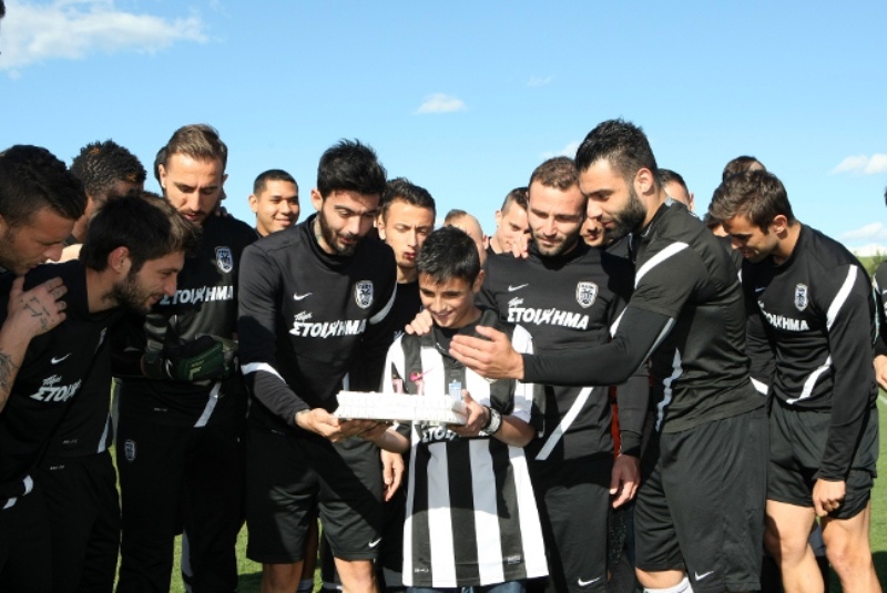 ΠΑΟΚ: Τα γενέθλια του μικρού Θανάση (photos+video)