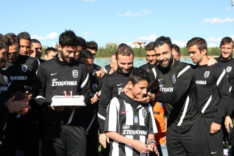 ΠΑΟΚ: Τα γενέθλια του μικρού Θανάση (photos+video)
