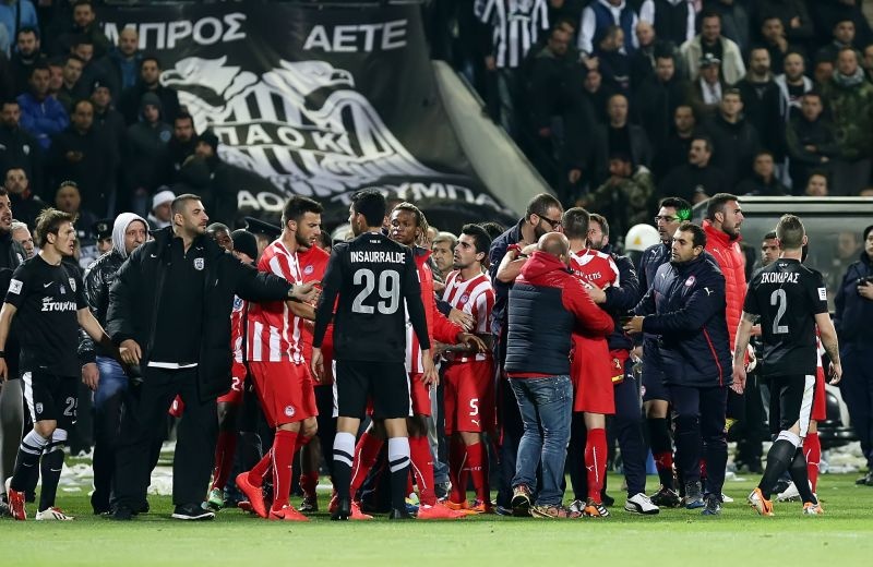 ΠΑΟΚ-Ολυμπιακός: Ο χαμός με Μανιάτη-Κατσουράνη (Photos)