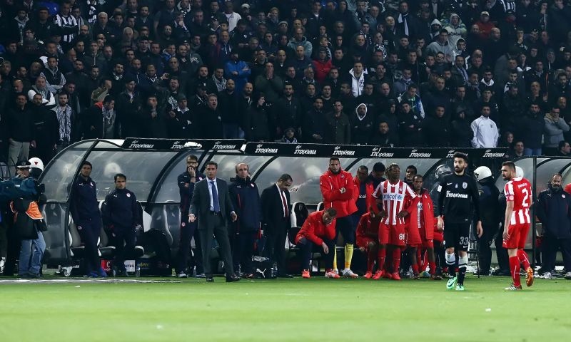 ΠΑΟΚ-Ολυμπιακός: Ο χαμός με Μανιάτη-Κατσουράνη (Photos)