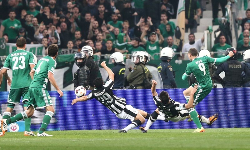 ΠΑΟΚ - Παναθηναϊκός: Το γκολ του Μπεργκ (photos+video)