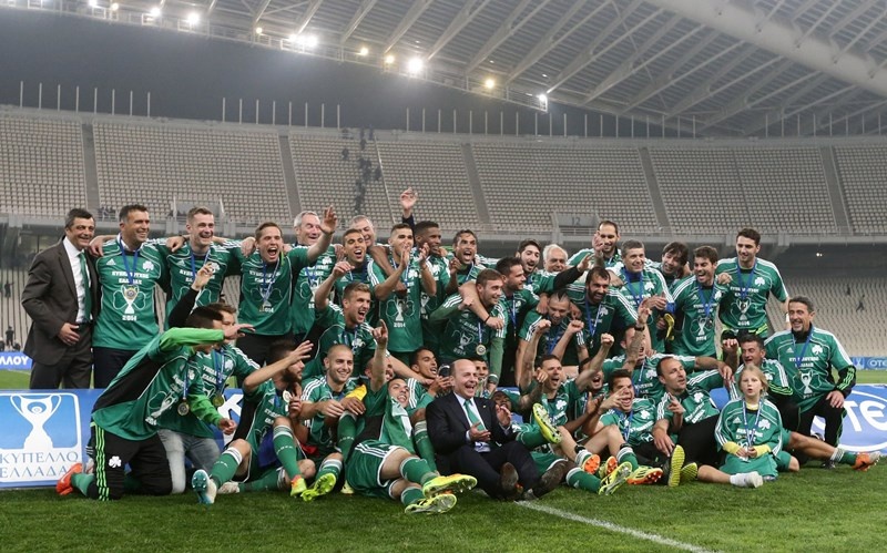 Παναθηναϊκός: Με την κούπα στο χορτάρι (photos)